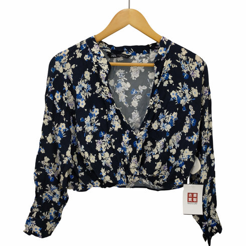 ザラ ZARA 花柄ブラウス レディース M
