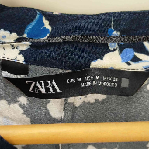 ザラ ZARA 花柄ブラウス レディース M