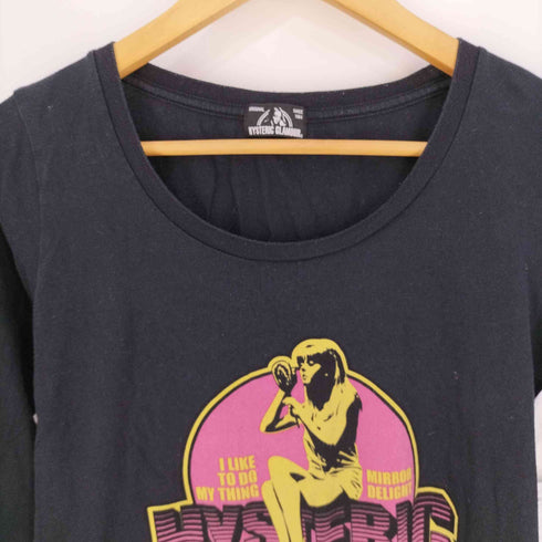 ヒステリックグラマー HYSTERIC GLAMOUR ヒスガール プリント クルーネックTシャツ レディース FREE