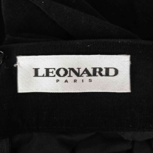 レオナール LEONARD タックスカート フレア ひざ丈 コーデュロイ レディース JPN:36