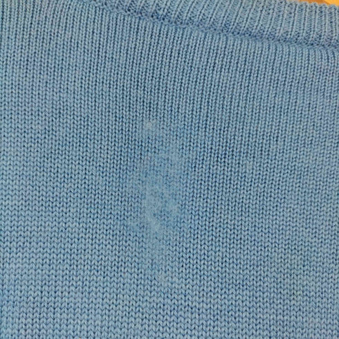 フィラ FILA 70-80S ITALY製 ロゴ刺繍 ボーダーニット メンズ I 44