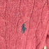 ポロラルフローレン POLO RALPH LAUREN ポニー刺繍ロゴ ケーブル編みニット レディース import:XS