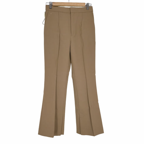 ベイジ BEIGE センタープリーツ フレアパンツ スリット レディース JPN:4