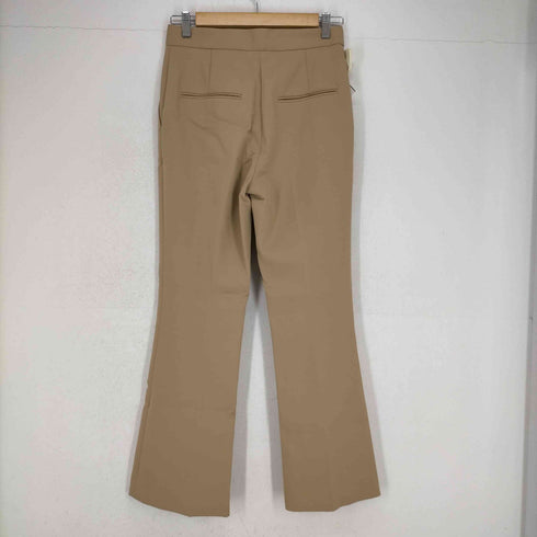 ベイジ BEIGE センタープリーツ フレアパンツ スリット レディース JPN:4