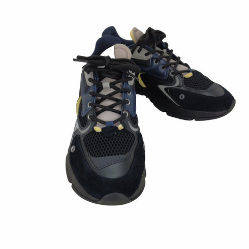 ラコステ LACOSTE L003 NEO 123 1 SMA メッシュ切替スニーカー レザー スエード ブラウン ローカット メンズ UK:9