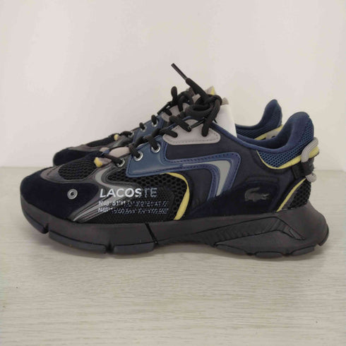 ラコステ LACOSTE L003 NEO 123 1 SMA メッシュ切替スニーカー レザー スエード ブラウン ローカット メンズ UK:9