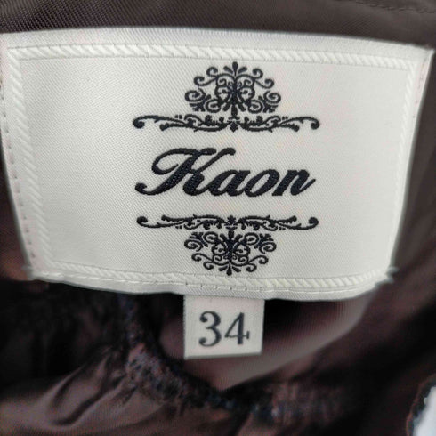 カオン Kaon レーススカート 膝丈 フレア レディース JPN:34