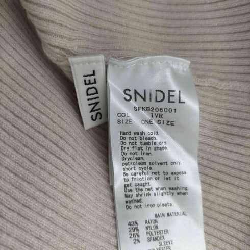 スナイデル snidel パフスリーブニットブラウス レディース ONE SIZE