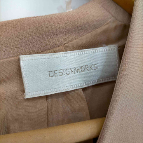 デザインワークス DESIGNWORKS ワンピース 長袖 ストレート 膝丈 Vネック レディース JPN:38