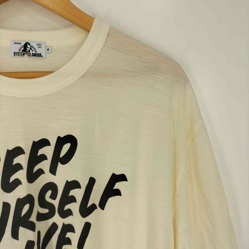 ヒステリックグラマー HYSTERIC GLAMOUR KEEP YOURSELF ALIVE プリント Tシャツ メンズ JPN:M