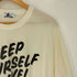 ヒステリックグラマー HYSTERIC GLAMOUR KEEP YOURSELF ALIVE プリント Tシャツ メンズ JPN:M