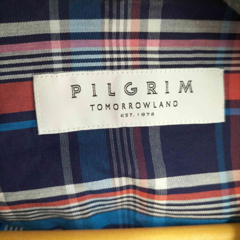 ピルグリム PILGRIM 24SS コットンラミーデニム オープンカラーシャツ メンズ JPN:S