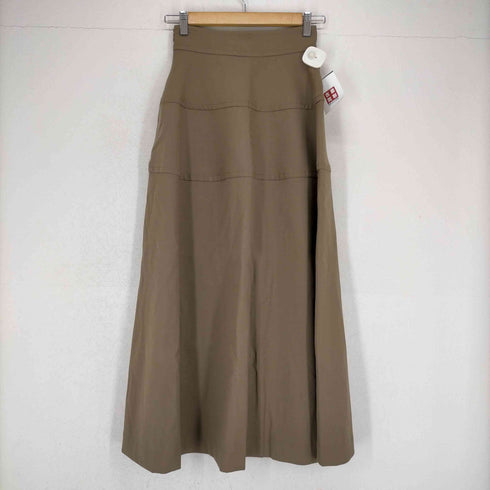 クラネ CLANE 21AW ポリエステルツイル ロングフレアスカート マキシ丈 レディース JPN:0