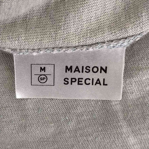 メゾンスペシャル MAISON SPECIAL フロントギャザー スリットカットソー レディース FREE