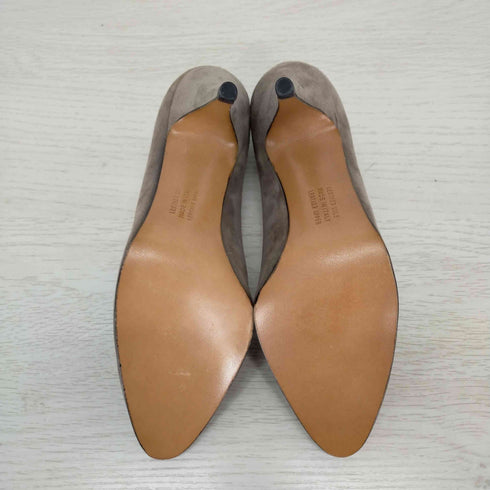 サルヴァトーレフェラガモ Salvatore Ferragamo パンチングデザイン スウェードハイヒール レディース 5 1/2