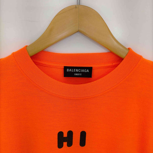 バレンシアガ BALENCIAGA UNIFIT HI MY NAME IS メッセージプリントTシャツ メンズ XXS