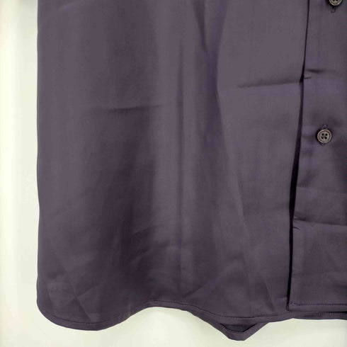 アドラー ADRER extra quality polysatin open collar shirt エクストラオリティーポリサテンオープンカラーシャツ メンズ import:L