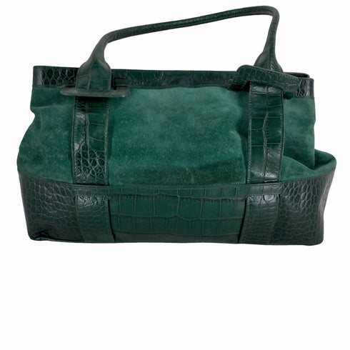フルラ FURLA クロコ型押しハンドバッグ レディース
