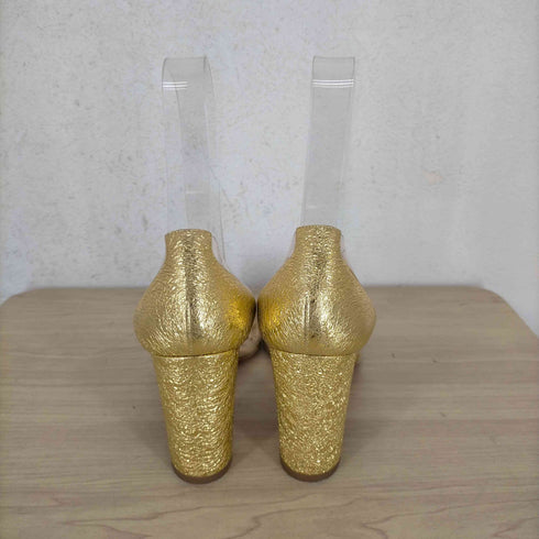 クリスチャンルブタン CHRISTIAN LOUBOUTIN 金箔モチーフハイヒール レディース 38 1/2
