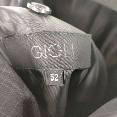 ジーリ gigli ストライプ柄 ウールテーラードジャケット メンズ