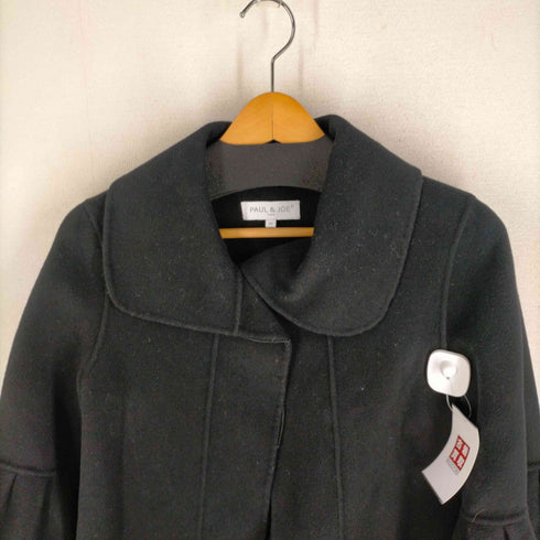 ポール&ジョー PAUL&JOE カシミヤ混ステンカラーコート レディース 36