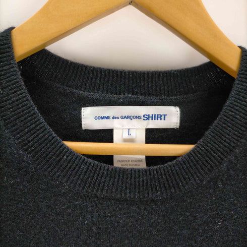 コムデギャルソンシャツ COMME des GARCONS SHIRT fully fashioned knit round-neck pullover メンズ JPN:L