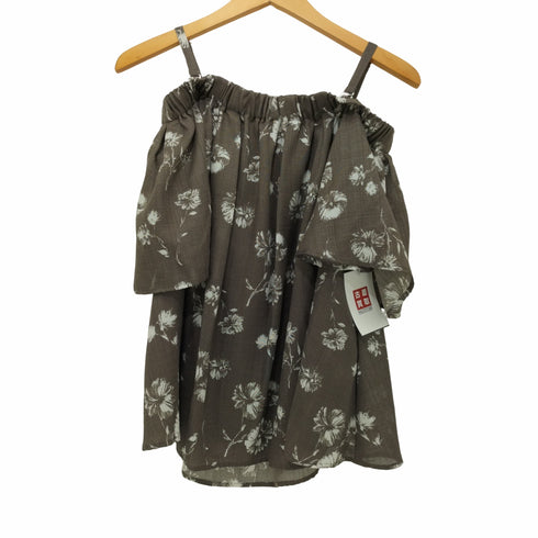 ロッソアーバンリサーチ ROSSO URBAN RESEARCH オリジナル花柄オフショルプルオーバー ショートスリーブブラウス レディース FREE