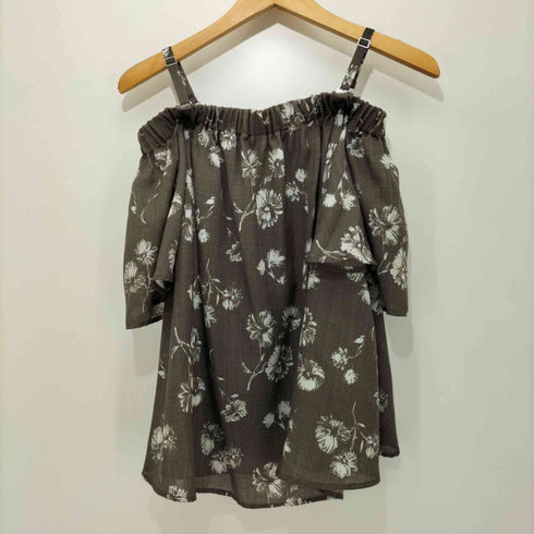 ロッソアーバンリサーチ ROSSO URBAN RESEARCH オリジナル花柄オフショルプルオーバー ショートスリーブブラウス レディース FREE