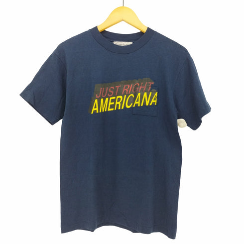 アメリカーナ Americana ロゴプリントクルーネックポケットTシャツ レディース