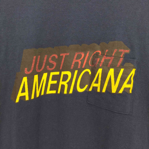 アメリカーナ Americana ロゴプリントクルーネックポケットTシャツ レディース