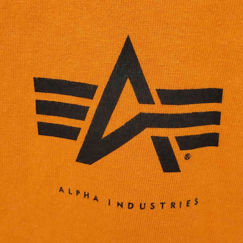 アルファインダストリーズ ALPHA INDUSTRIES ロゴプリントクルーネックTシャツ メンズ JPN:M