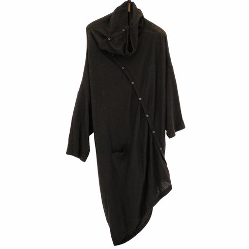 ヨウジヤマモト Yohji Yamamoto AIRY SPAN MILLING LONG CARDIGAN 変形 ロングカーディガン レディース JPN:2