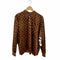 ボット BOTT 22AW CHECKERBOARD VELOUR POLO - BROWN メンズ JPN:XL