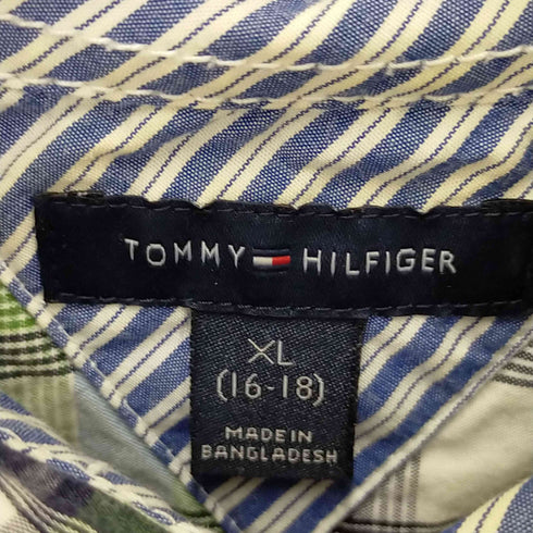 トミーヒルフィガー TOMMY HILFIGER フロント刺繍チェックシャツ メンズ JPN:XL