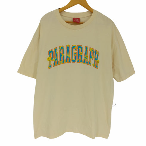 パラグラフ PARAGRAPH ビッグシルエット スマイル ロゴ S/S Tシャツ メンズ