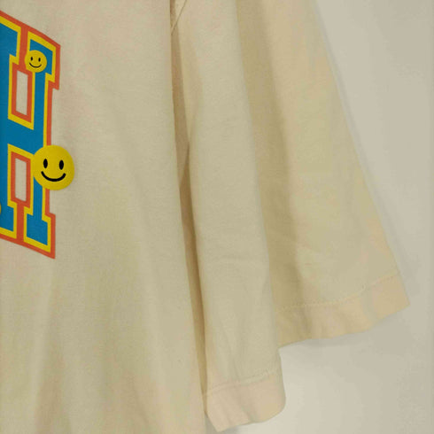 パラグラフ PARAGRAPH ビッグシルエット スマイル ロゴ S/S Tシャツ メンズ