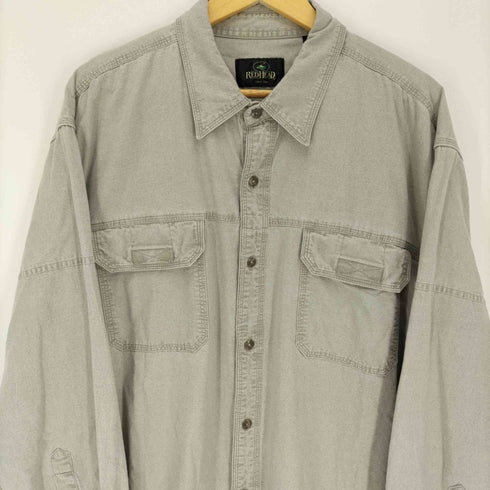 レッドヘッド redhead 90-00S インド綿 フラップ ワークシャツ ビッグサイズ メンズ 2XL