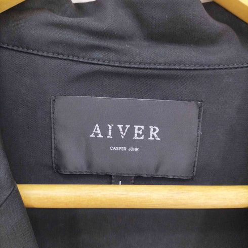 キャスパージョンアイバー CASPER JOHN AIVER テンセル ドレープ ロング テーラード シャツ メンズ JPN:L