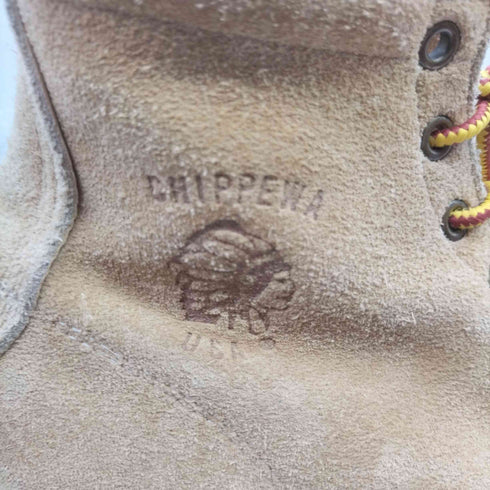 チペワ CHIPPEWA 牛革 モックトゥ スエード Vibram ソール ワーク ブーツ メンズ 7 1/2 E