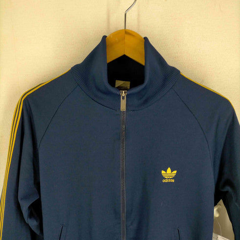アディダス adidas 70S 80S デサント ジャージ トラックジャケット 3ライン ロゴ刺繍 西ドイツ メンズ 165