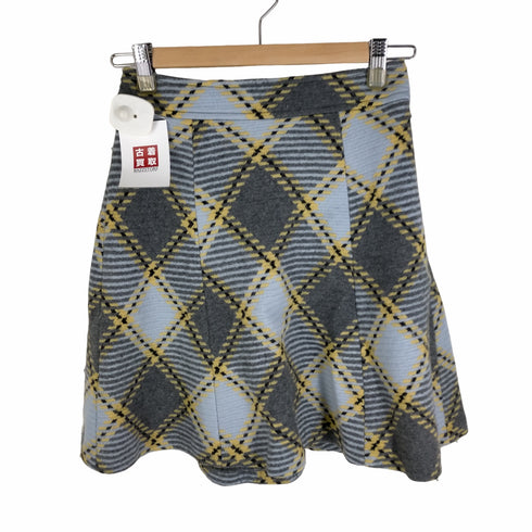 バーバリーブルーレーベル BURBERRY BLUE LABEL チェック柄タイトスカート レディース 36