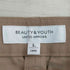 ビューティーアンドユースユナイテッドアローズ BEAUTY & YOUTH UNITED ARROWS ツイルストレートワイドパンツ レディース JPN:L