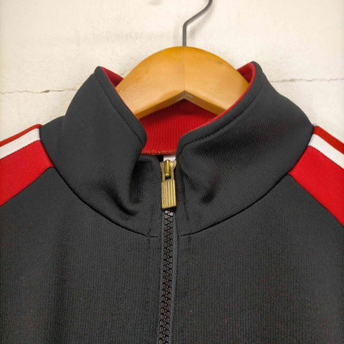 アディダス adidas デサント製ロゴ刺繍ラグラントラックジャケット メンズ