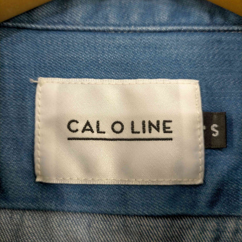 キャルオーライン CAL O LINE プリーツ 刺繍 BDシャツ メンズ JPN:S