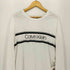 カルバンクライン CALVIN KLEIN クルーネック ロゴ プリント L/S Tシャツ ロンT メンズ import:L