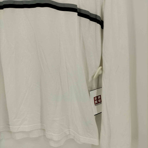 カルバンクライン CALVIN KLEIN クルーネック ロゴ プリント L/S Tシャツ ロンT メンズ import:L