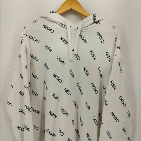 カルバンクライン CALVIN KLEIN ロゴ 総柄 裏起毛 パーカー メンズ import:L