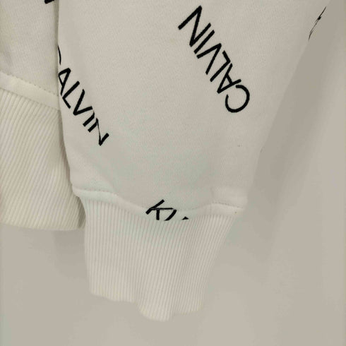 カルバンクライン CALVIN KLEIN ロゴ 総柄 裏起毛 パーカー メンズ import:L