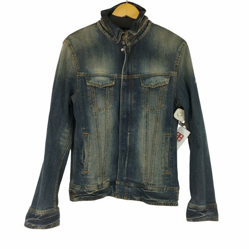 バーバリーブラックレーベル BURBERRY BLACK LABEL ジップアップデニムジャケット レディース import:L