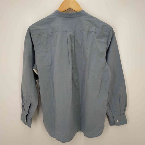 マーガレットハウエル MARGARET HOWELL TEXTURED COTTON CHAMBRAY バンドカラーシャツ レディース 2